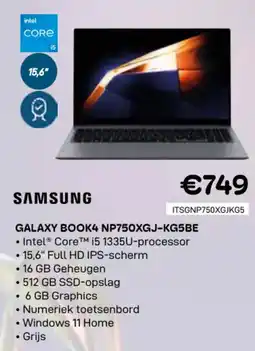 CompuDeals Samsung galaxy book4 NP750XGJ-KG5BE aanbieding