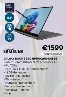 CompuDeals Samsung galaxy book 5 360 NP750QHA-KA3BE aanbieding
