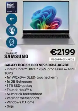 CompuDeals Samsung galaxy book 5 pro NP960XHA-KG2BE aanbieding
