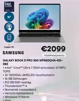 CompuDeals Samsung galaxy book 5 pro 360 NP960QHA-KG- 3BE aanbieding