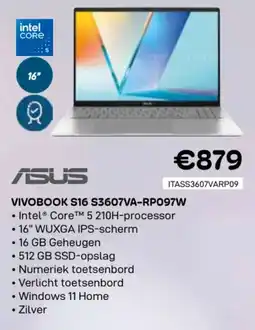 CompuDeals Asus vivobook S16 S3607VA-RP097W aanbieding