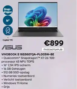 CompuDeals Asus vivobook S 16S3607QA-PL003W-BE aanbieding