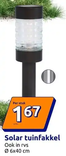 Action Solar tuinfakkel aanbieding