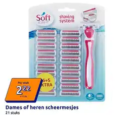 Action Dames of heren scheermesjes aanbieding