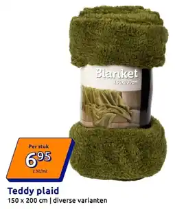 Action Teddy plaid aanbieding