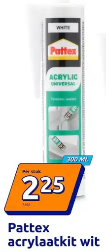 Action Pattex acrylaatkit wit aanbieding