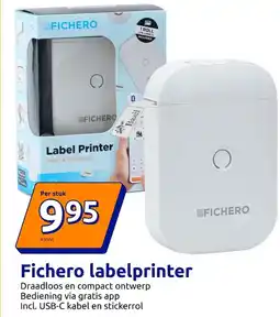 Action Fichero labelprinter aanbieding