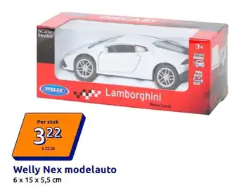 Action Welly Nex modelauto aanbieding