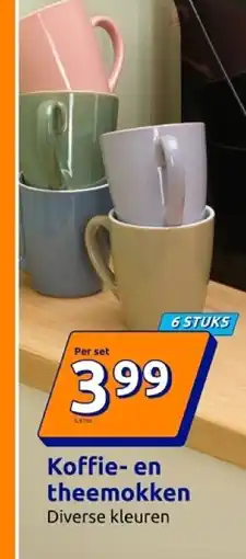 Action Koffie- en theemokken aanbieding