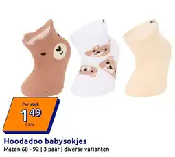 Action Hoodadoo babysokjes aanbieding