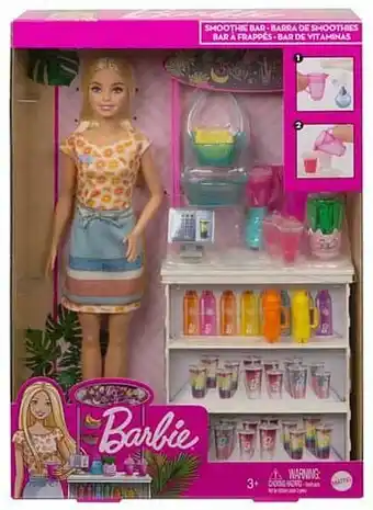 ToyChamp Barbie Smoothie Bar speelset met Barbie pop aanbieding