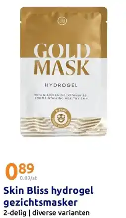 Action Skin Bliss hydrogel gezichtsmasker aanbieding