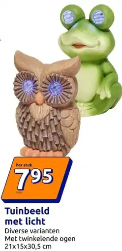 Action Tuinbeeld met licht aanbieding