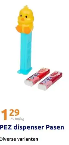 Action Pez dispenser pasen aanbieding