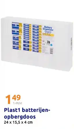 Action Plast1 batterijenopbergdoos aanbieding