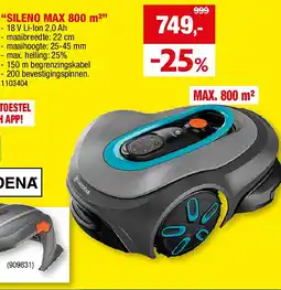 Hubo ROBOTMAAIER “SILENO MAX 800 m²” aanbieding