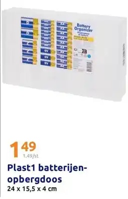 Action Plast1 batterijen- opbergdoos aanbieding