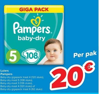 Carrefour Luiers Pampers aanbieding