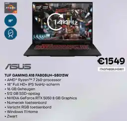 CompuDeals Asus tuf gaming A18 FA808UH-S8013W aanbieding