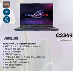 CompuDeals Asus rog strix G18 G814FP-S9013W aanbieding