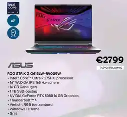 CompuDeals Asus rog strix G G615LW-RV009W aanbieding