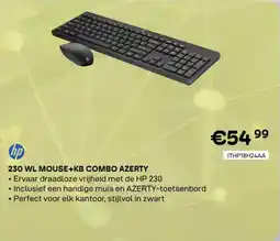 CompuDeals HP 230 WL mouse+KB combo azerty aanbieding