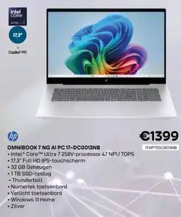 CompuDeals Omnibook 7 NG AI PC 17-DC0013NB aanbieding