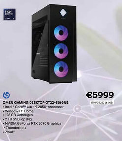 CompuDeals HP Omen gaming desktop GT22-3666NB aanbieding