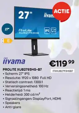 CompuDeals Iiyama prolite XUB2793HS-B7 aanbieding
