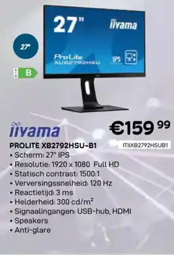 CompuDeals Iiyama prolite XB2792HSU-B1 aanbieding