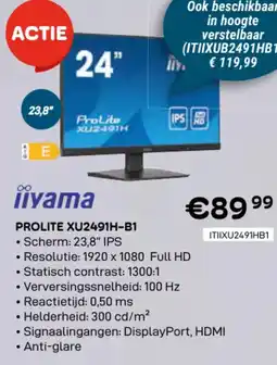 CompuDeals Iiyama prolite XU2491H-B1 aanbieding