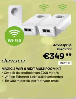 CompuDeals Devolo magic 2 wifi 6 next multiroom kit aanbieding