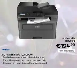 CompuDeals Aio printer MFC-L2800DW aanbieding