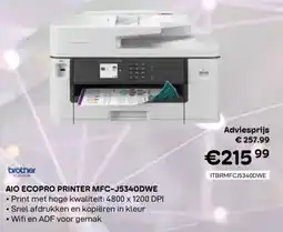 CompuDeals Aio ecopro printer MFC-J5340DWE aanbieding