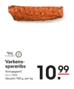 Sligro Varkens spareribs aanbieding