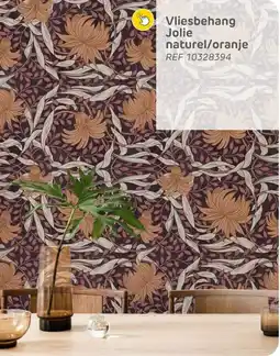 Brico Vliesbehang Jolie naturel/oranje aanbieding
