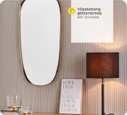 Brico Vliesbehang glitterstreep aanbieding