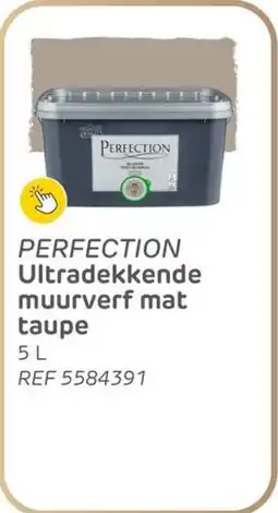 Brico Perfection ultradekkende muurverf mat taupe aanbieding