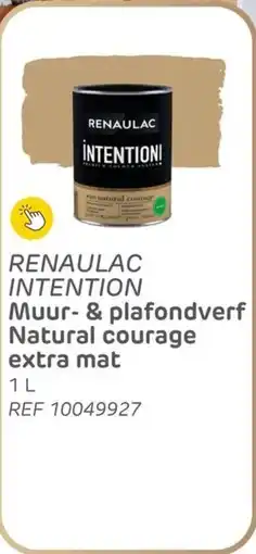Brico Renaulac intention muur & plafondverf natural courage extra mat aanbieding