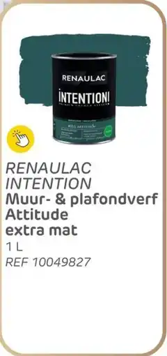 Brico Renaulac intention muur & plafondverf attitude extra mat aanbieding