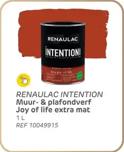 Brico Renaulac intention muur & plafondverf joy of life extra mat aanbieding
