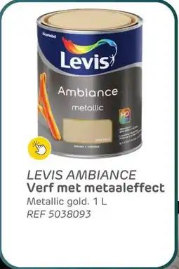 Brico Levis ambiance verf met metaaleffect aanbieding