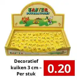 NH Market Decoratief kuiken 3 cm – Per stuk aanbieding