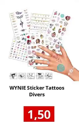 NH Market WYNIE Sticker Tattoos Divers aanbieding