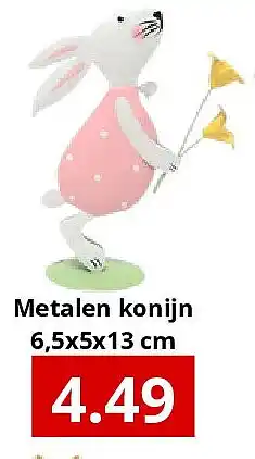 NH Market Metalen konijn aanbieding