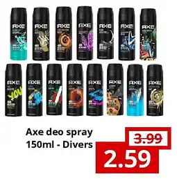 NH Market Axe deo spray 150ml - Divers aanbieding