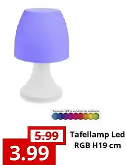 NH Market Tafellamp Led RGB H19 cm aanbieding