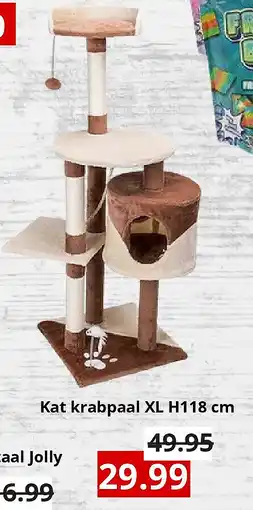 NH Market Kat krabpaal XL H118 cm aanbieding