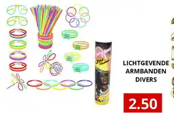 NH Market LICHTGEVENDE ARMBANDEN DIVERS aanbieding