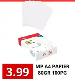 NH Market MP A4 PAPIER 80GR 100PG aanbieding